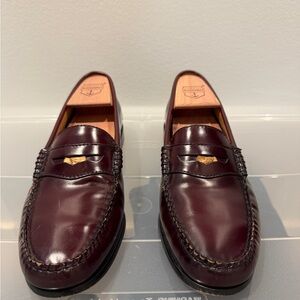 Bass Weejuns Burgundy Leather Loafers